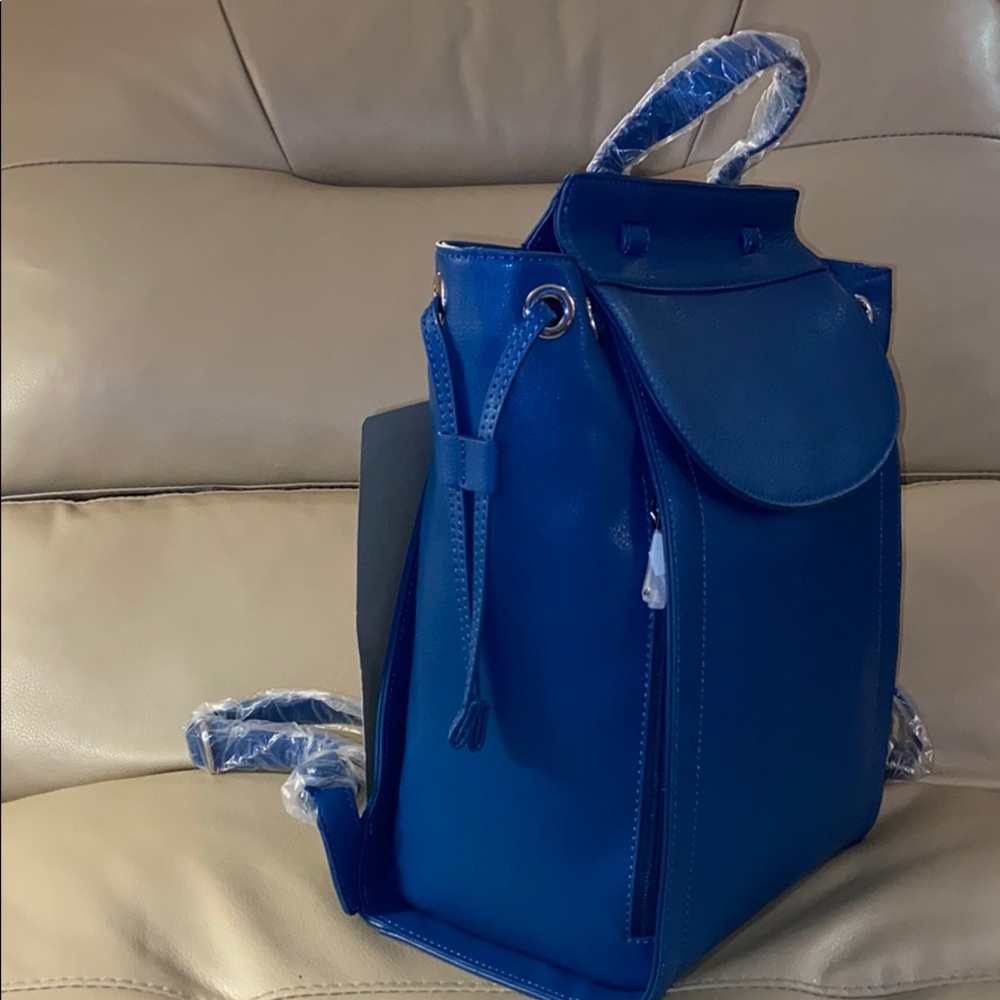 Blue backpack tote - Picture 2 of 6